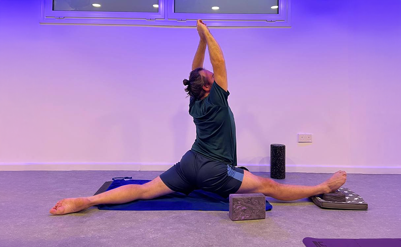 Stretching at MGold Dance Studio